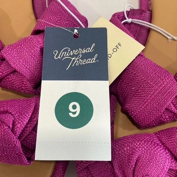 Women's Meg Knotted Slide Sandals Pink - Universal Thread™ Size 9 - Picture 6 of 6